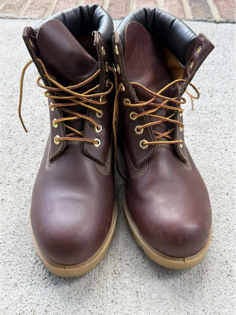 Timberland 6 Inch Premium Waterproof Boots Men 11.5 Brown Leather Style 19080